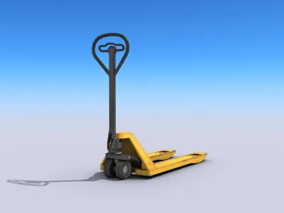 Pallet Jack Low-poly 3D model