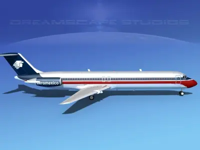Douglas DC-9-50 Aero Mexico 2 3D model