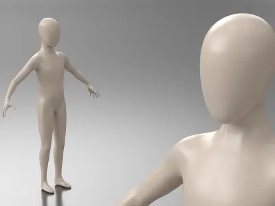 Mannequin Child 3D model