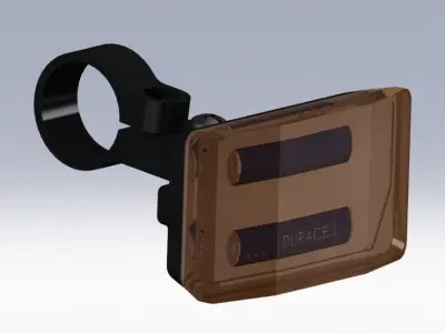 Bike Rear Light Free 3D model