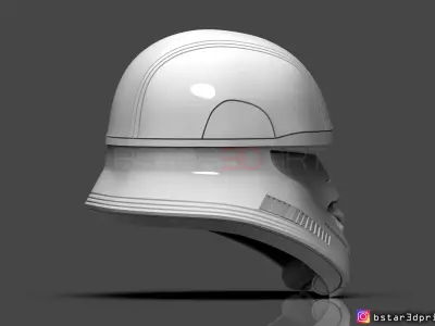 First Order JET TROOPER Helmet - Stormtrooper Corp - STARWARS 3D print model