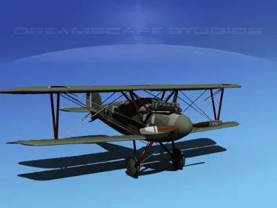  Albatross D III Fighter V04 3D model