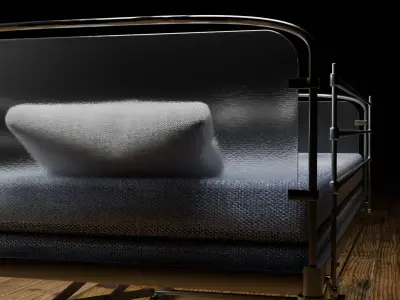 Hospital Bed Free 3D model