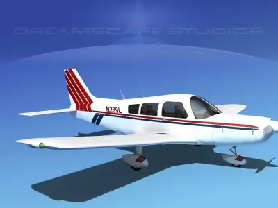 Piper PA-28-235 Cherokee  V17 3D model