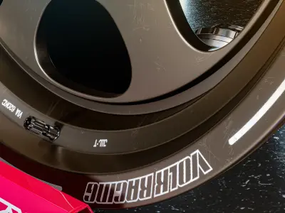 Rays Volk Wheels TE37XT 3D model