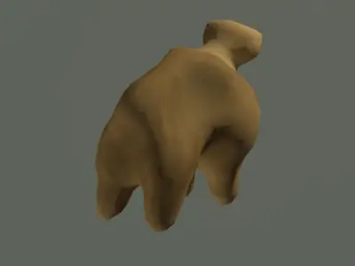BeastModel camel Low-poly 3D model