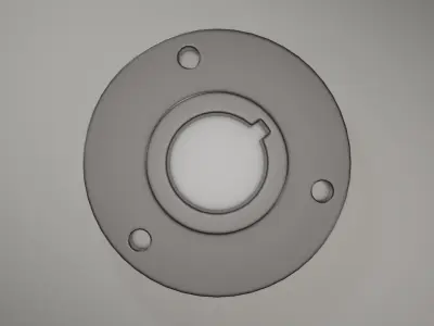 Round clip for cotter pin 3D model