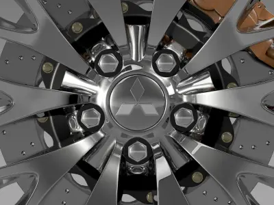 Mitsubishi Dignity wheel 3D model