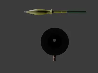 RPG-7 Military Conflict Free low-poly 3D model