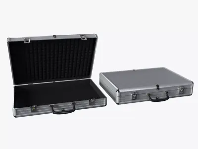 Two Briefcases Low-poly 3D model