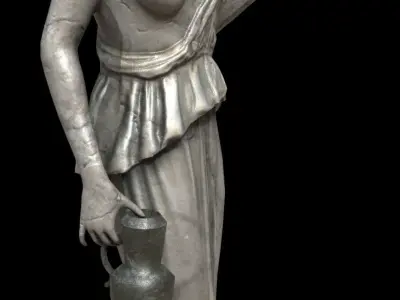 Victorian Statue - PBR - Textured Low-poly 3D model