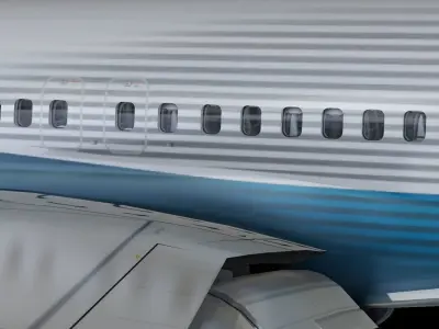 Boeing 737 MAX Low-poly 3D model