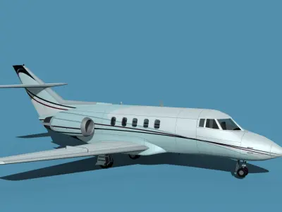 British Aerospace 125 Dominie V10 3D model