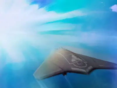 DRDO Ghatak - Indian Unmanned Strike Air Vehicle USAV Low-poly 3D model