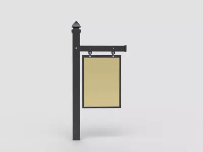 Real Estate Sign 3D model