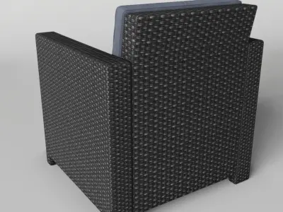 Rattan Chair Free 3D model purchase