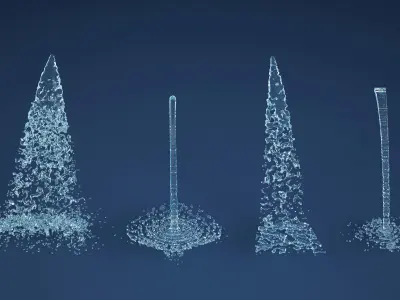 Water jet 3D model