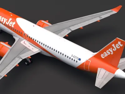 EasyJet A320 3D model