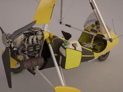 Pegasus Quantum 912 Trike model 3D model