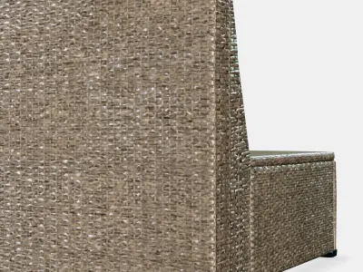 SOLLERON Sectional 1-seater garden Low-poly 3D model