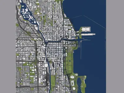 Chicago Downtown 2019 3D model