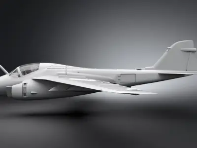 Grumman A6 Intruder scale model 3D print model