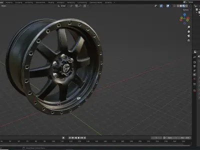 Fuel Assault Wheel Matte Black And Milled F150 Raptor 3D model