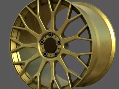 High-Performance Multi Spoke Alloy Wheel 3D model