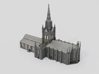 Kirk of St Nicholas 3D model