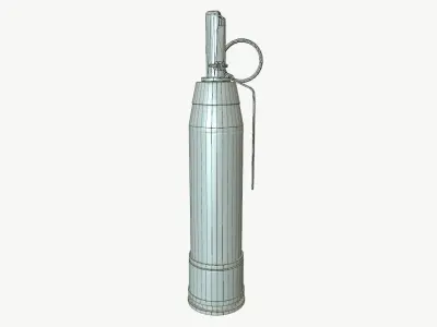 Grenade Hattabka   Low-poly 3D model