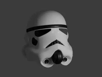 StormTrooper Helmet Free 3D model