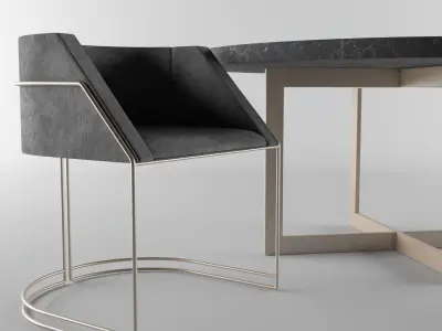 Dining Table Free 3D model 3