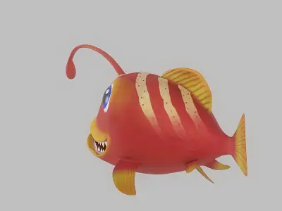 Cartoon Fish 12 Low-poly 3D model