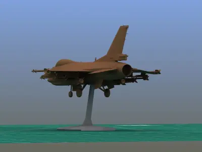 F16C Fighter Print 3D print model