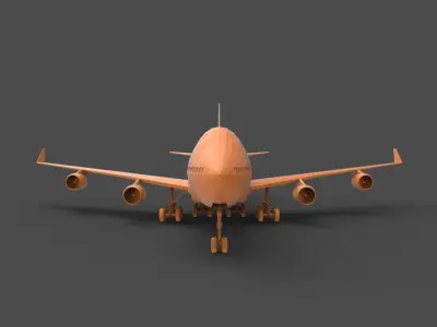 Boeing 747 3D print model