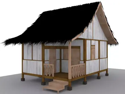 Sundanes Traditional Suhunan Jubleb Nangkub Low-poly 3D model