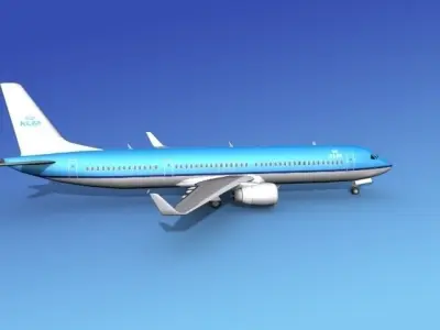Boeing 737-900ER KLM 3D model