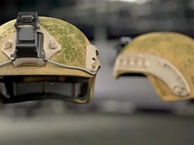 SOLDIER Helmet Bulletproof 02 3D model