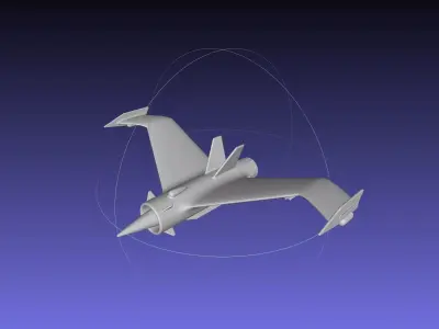 V-Plane Airbreathing Rocket Booster 3D print model