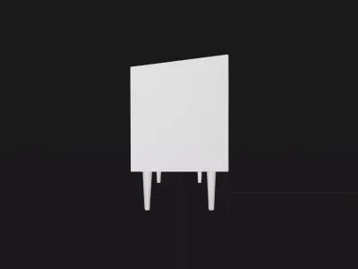 Nordic Sideboard Free low-poly 3D model
