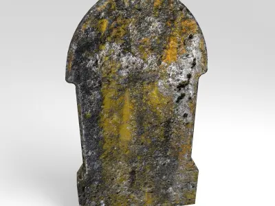 Gravestone 5 Low-poly 3D model