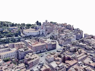 Piazza di Spagna Low-poly 3D model