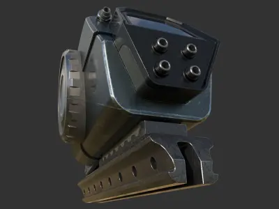 scifi m1 Low-poly 3D model