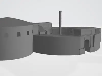 The Column Of Constantine Low-poly 3D model