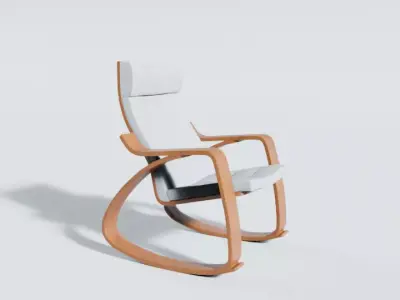 Modern Rocking Chair Free 3D model