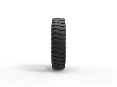 Semi truck tire 3 Scale 1 to 25 3D print model