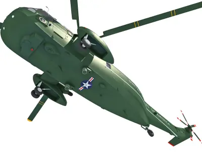 Marine One Helicopter 3D model