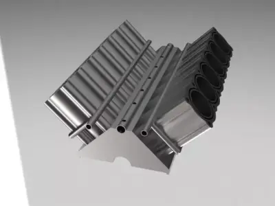 V12 cylinder Free 3D model