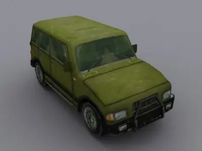 Army Tank and Vehicle  Low-poly 3D model