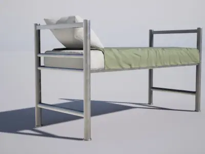 Military Beds Low-poly 3D model